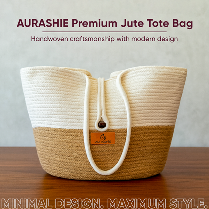 Jute-Cotton Chic Tote